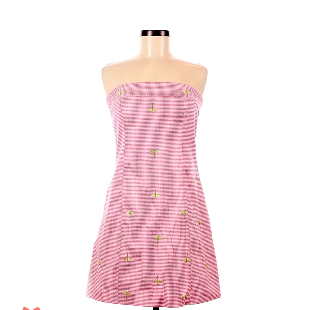 Red and White Firefly Dress J. Crewe